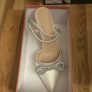 White Amazon Women's Heels